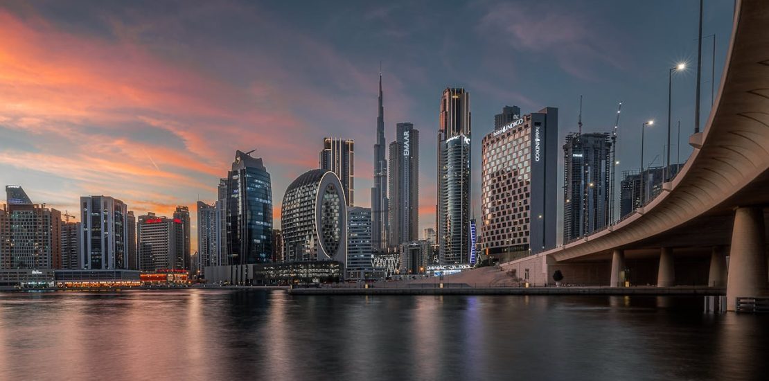 Dubai skyline with skyscrapers and modern infrastructure, illustrating Dubai economic growth 2025.